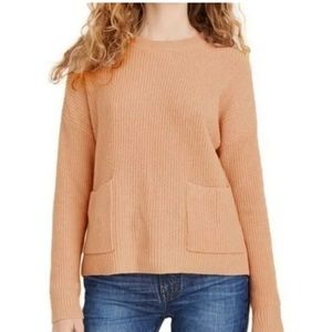 Madewell pullover sweater with front pockets EUC